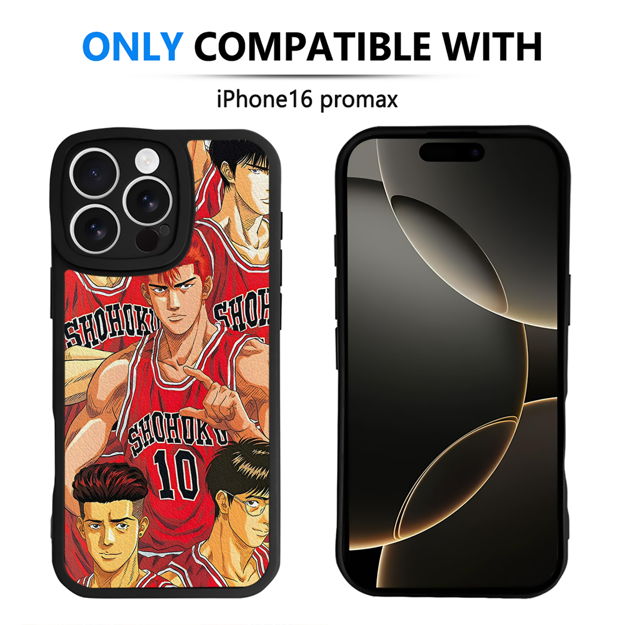 （画像用） SLAM DUNK／スラムダンク 【iPhone 16シリーズ対応】シリコンスマホケース（レザー調） 材質：シリコン